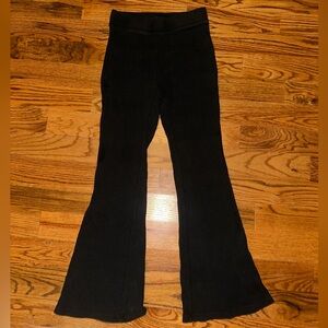 Aerie black knit waffle pants